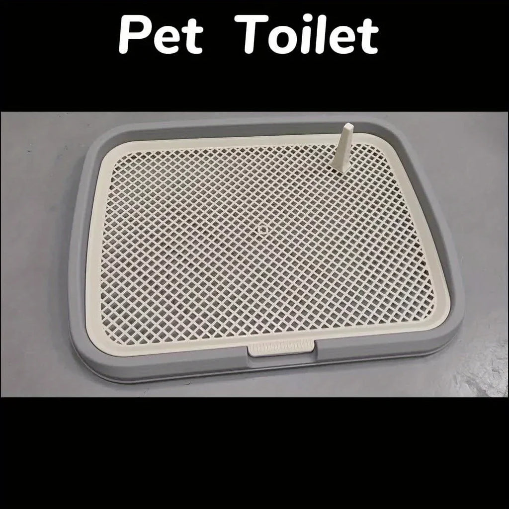 Dog Potty Training Toilet — Reusable Pee Pad Holder with Removable Net Tray