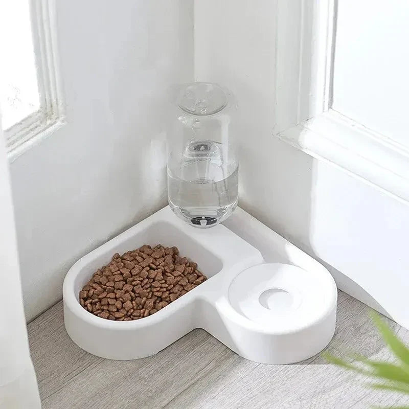 2-in-1 Automatic Pet Bowl — Moisture-Proof Drinking & Feeding Bowl for Cats & Dogs